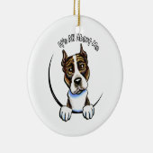 AmStaff Brindle IAAM セラミックオーナメント (右)