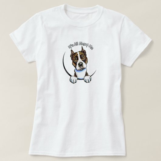 AmStaff Brindle IAAM Tシャツ (デザイン正面)