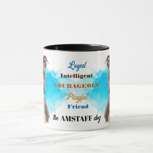 AmStaff Dog Royal Friend マグカップ (中央)