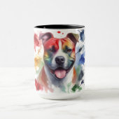 Amstaff färgrik.  マグカップ (中央)