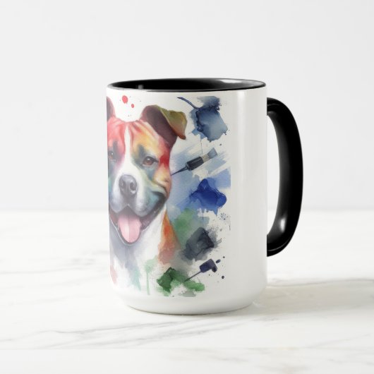 Amstaff färgrik. マグカップ (正面右)