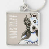 Amstaff Lean Me (Type) キーホルダー (正面)