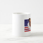 AmStaff USA grunge flag // TASSE CUP コーヒーマグカップ (中央)