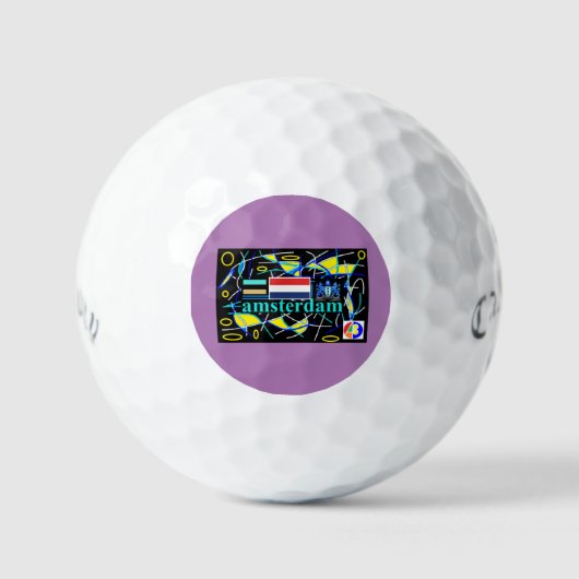 Amsterdam 11 Golfball ゴルフボール (正面)