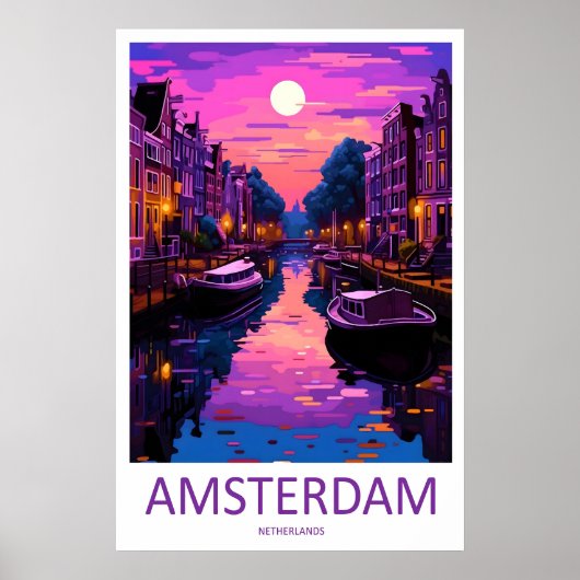 Amsterdam 2Vintage Travel National Park Poster Ski ポスター (正面)