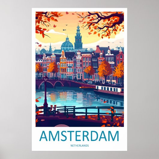 Amsterdam 2Vintage Travel Poster Ski National Park ポスター (正面)