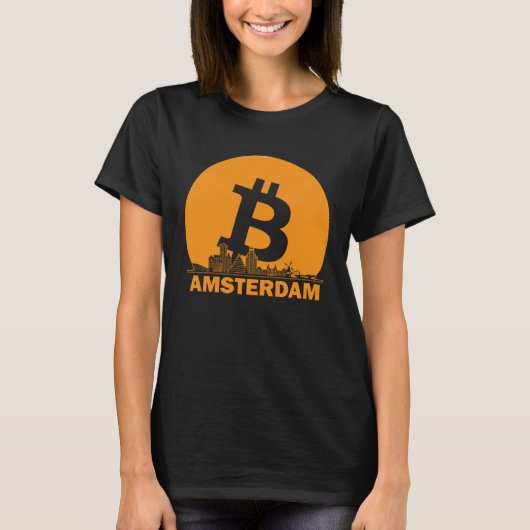 Amsterdam Bitcoin Maximalist  Bitcoin Amsterdam Sk Tシャツ (正面)