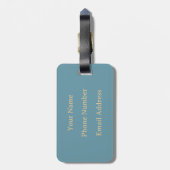 Amsterdam City Decal Luggage Tag ラゲッジタグ (裏面縦)