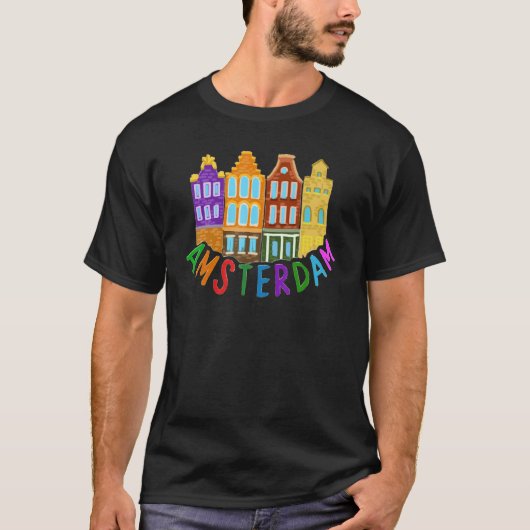 Amsterdam City Netherlands souvenir  for men women Tシャツ (正面)
