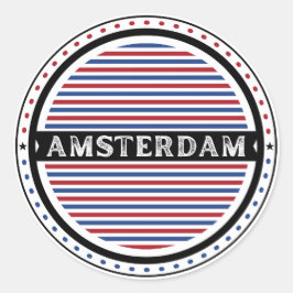 Amsterdam City Pride Emblem – Dutch Identity ラウンドシール