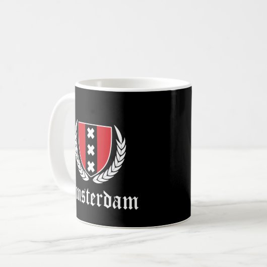 Amsterdam Crest コーヒーマグカップ (正面左)