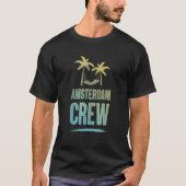Amsterdam Crew Colorful Vacation Team Tシャツ (正面)