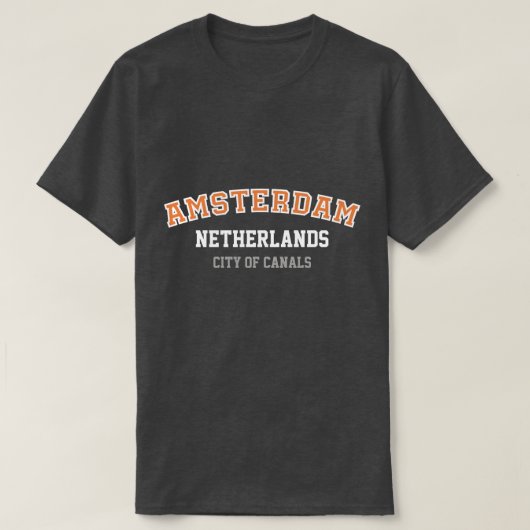 Amsterdam Dark Style T-Shirt Tシャツ (デザイン正面)