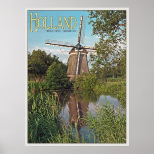 Amsterdam - De 1100 Roe Windmill ポスター