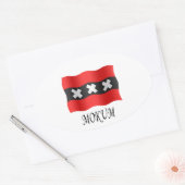 Amsterdam flag + Mokum 楕円形シール (封筒)