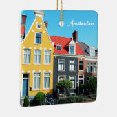 Amsterdam Holland Houses Travel souvenir セラミックオーナメント (右)