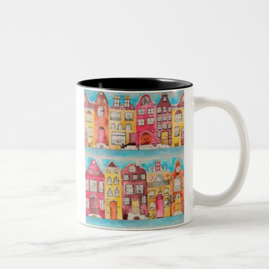 Amsterdam in love mug ツートーンマグカップ (右)