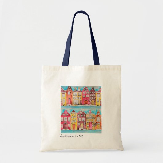 Amsterdam in love tote bag トートバッグ (正面)
