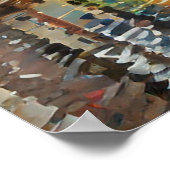 Amsterdam, joyau des Pays-Bas aux mille canaux ポスター (角)