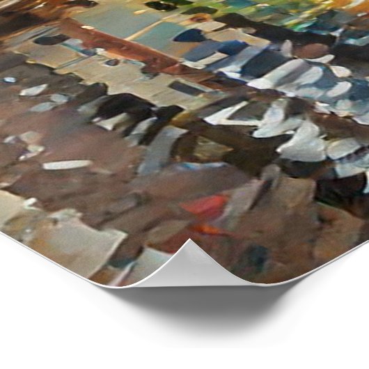 Amsterdam, joyau des Pays-Bas aux mille canaux ポスター (角)