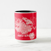 Amsterdam map マグカップ (中央)