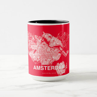 Amsterdam map マグカップ