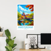 Amsterdam National Park Poster Ski Travel 2Vintage ポスター (ホームオフィス)