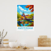 Amsterdam National Park Poster Ski Travel 2Vintage ポスター (キッチン)