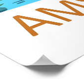 Amsterdam National Ski Vintage Travel Poster Park ポスター (角)