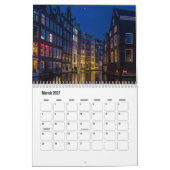 Amsterdam-Netherlands Calendar カレンダー (3月 2027)