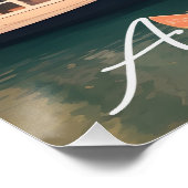 Amsterdam Netherlands Canal Architecture Scene ポスター (コーナー)