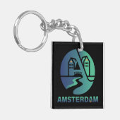 Amsterdam Netherlands Europe キーホルダー (正面左)