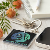 Amsterdam Netherlands Europe キーホルダー (正面右)