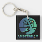 Amsterdam Netherlands Europe キーホルダー (正面)