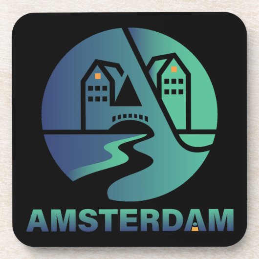 Amsterdam Netherlands Europe コースター (正面)