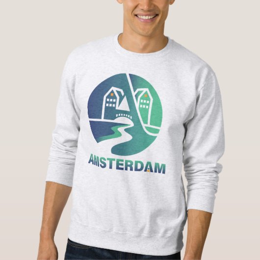 Amsterdam Netherlands Europe スウェットシャツ (正面)