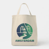 Amsterdam Netherlands Europe トートバッグ (裏面)