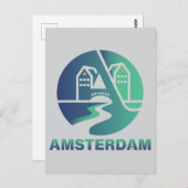 Amsterdam Netherlands Europe ポストカード (正面/裏面)