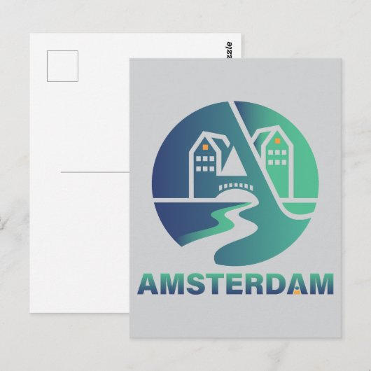Amsterdam Netherlands Europe ポストカード (正面/裏面)