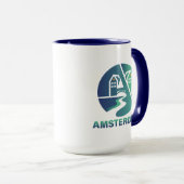Amsterdam Netherlands Europe マグカップ (正面右)