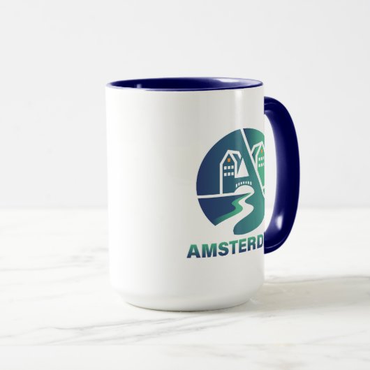 Amsterdam Netherlands Europe マグカップ (正面右)