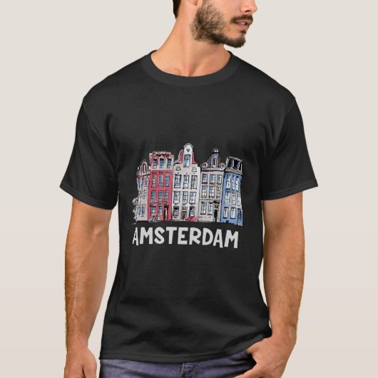 Amsterdam Netherlands Holland Tシャツ (正面)