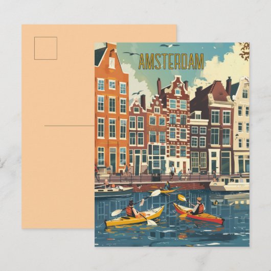 Amsterdam Netherlands Travel ポストカード (正面/裏面)