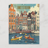 Amsterdam Netherlands Travel ポストカード (正面)