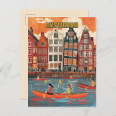 Amsterdam Netherlands Travel ポストカード (正面/裏面)