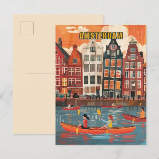 Amsterdam Netherlands Travel ポストカード (正面/裏面)