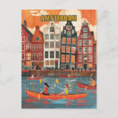 Amsterdam Netherlands Travel ポストカード (正面)