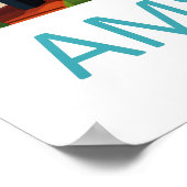 Amsterdam Netherlands Travel Poster Vintage Ski ポスター (角)