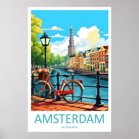 Amsterdam Park Ski 2Vintage National Travel Poster ポスター (正面)