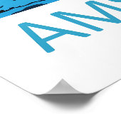 Amsterdam Park Ski Vintage Travel Poster National ポスター (角)